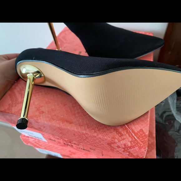 Jade black Lycra heels - Picture 3 of 3